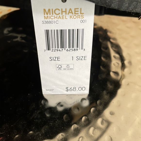 NWT🖤🖤Michael Kors 🖤🖤Black Baseball Hat 🧢 MK - Picture 6 of 10